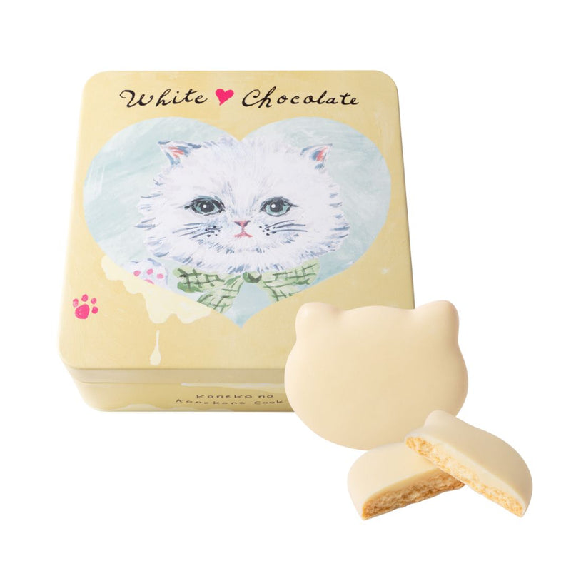 こねこのこねこねクッキー缶 White chocolate