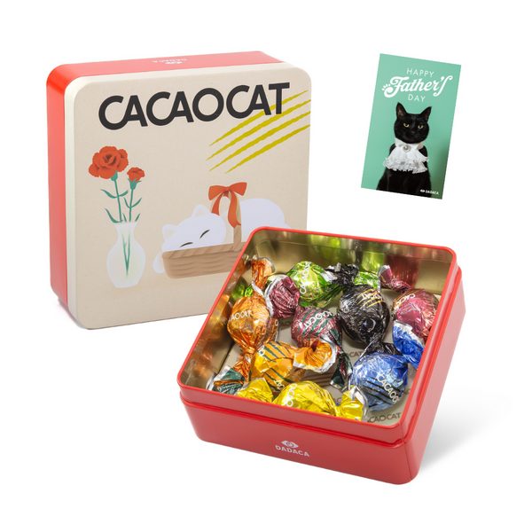 【父の日カード付き】CACAOCAT缶 8個入り CARNATION