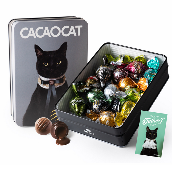 【父の日 カード付き】CACAOCAT缶 14個入り CAT