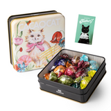 【父の日 カード付き】CACAOCAT缶 ミックス 8個入り  FLOWER