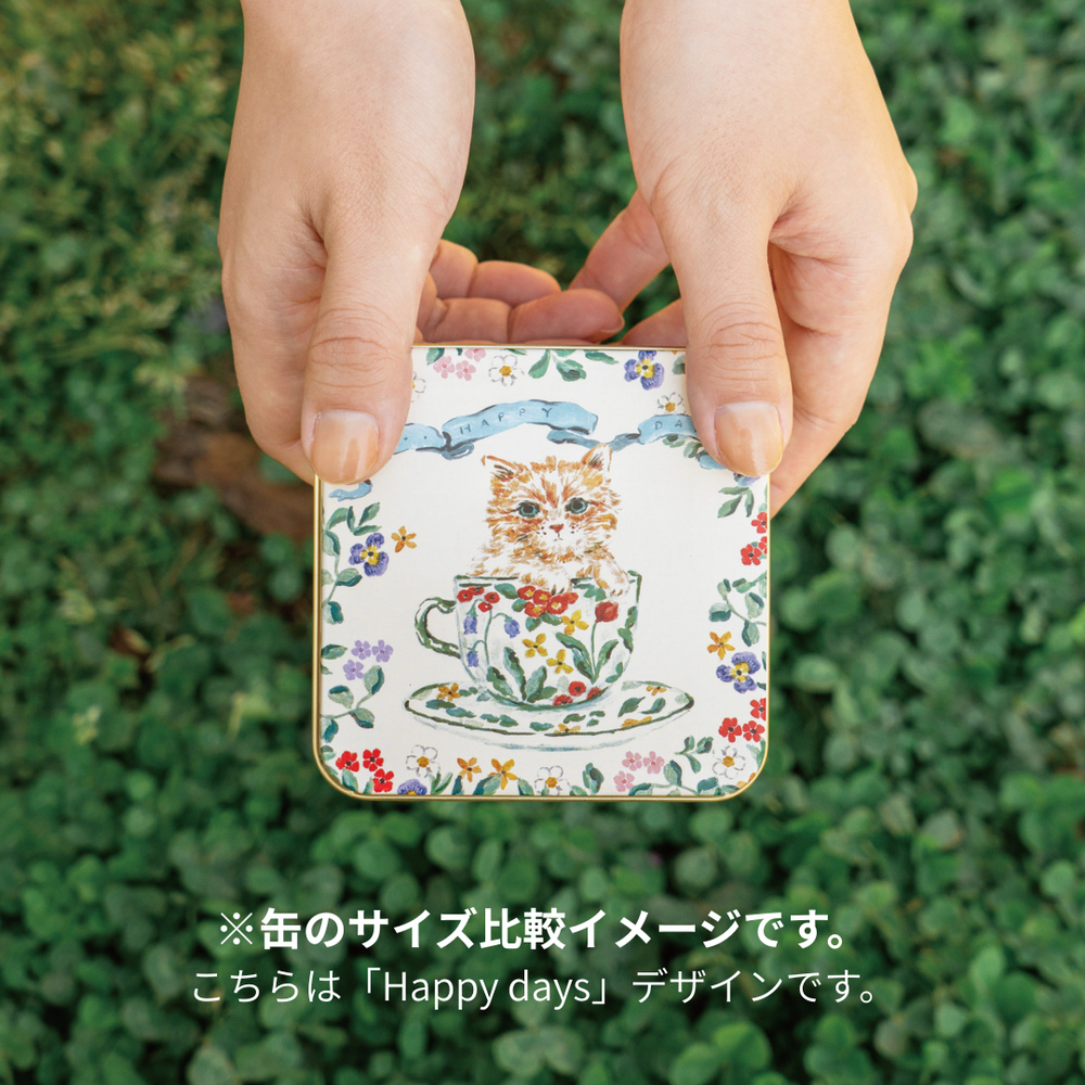 こねこのこねこねクッキー缶 mini Flower ｜DADACA Online Store