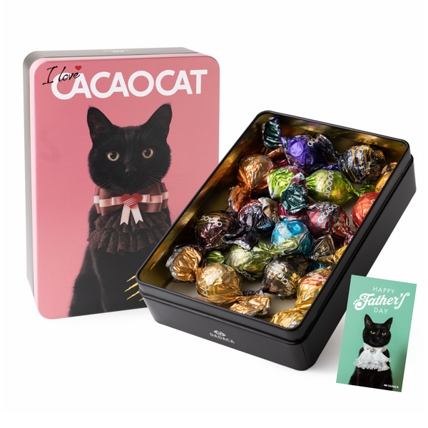 【父の日 カード付き】I love CACAOCAT 缶ミックス 14個入り