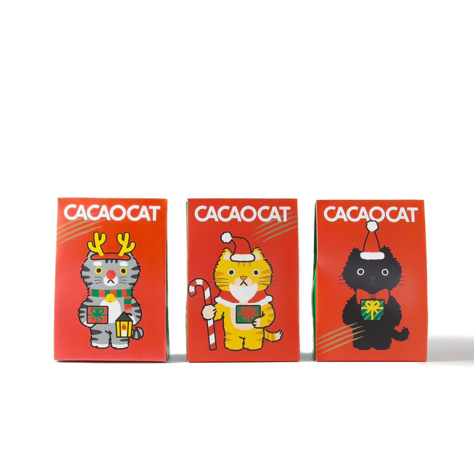 CACAOCAT 3個入り Christnyas 3種セット ｜DADACA Online Store