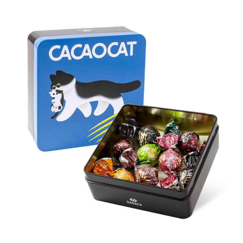 CACAOCAT缶 8個入り BLUE