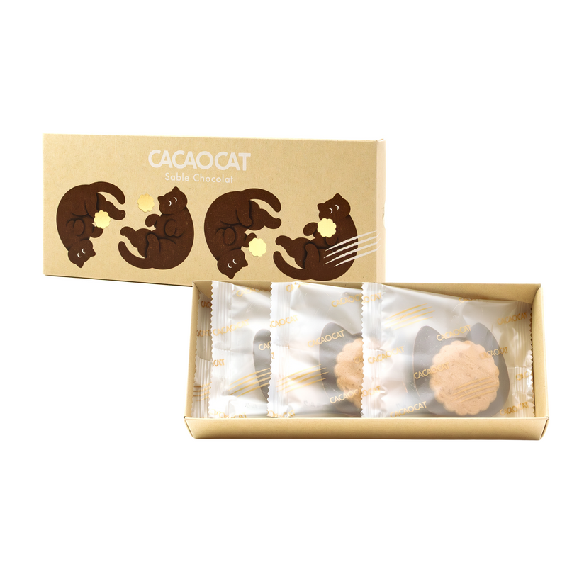 CACAOCAT Sable Chocolat ミルク 4個入り