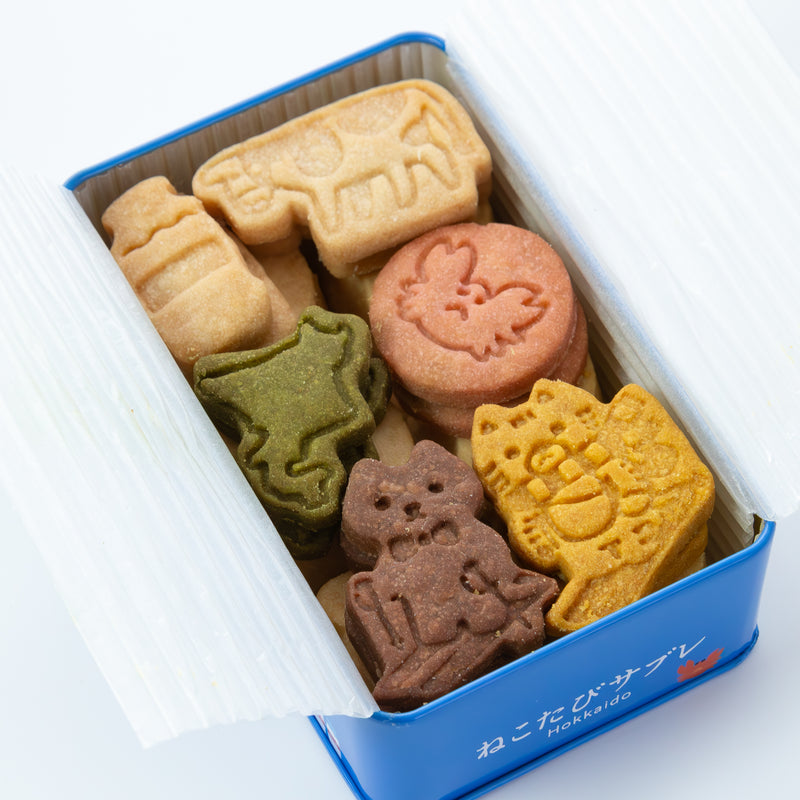 【北海道エリア・オンラインストア限定】ねこたびサブレ Hokkaido缶 Snow