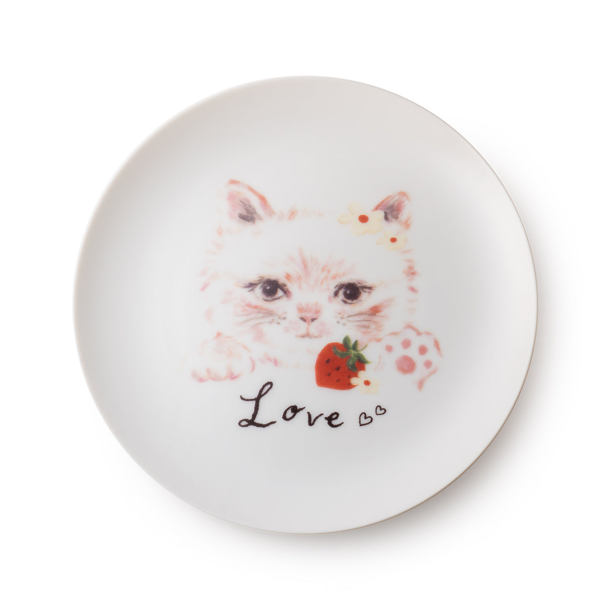 こねこのこねこねクッキー缶 お皿 Love ｜DADACA Online Store