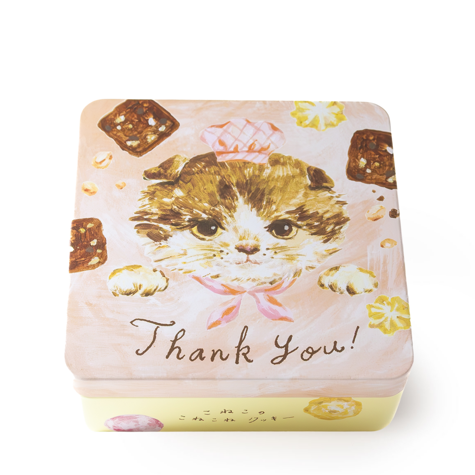 こねこのこねこねクッキー缶 Thank you ｜DADACA Online Store