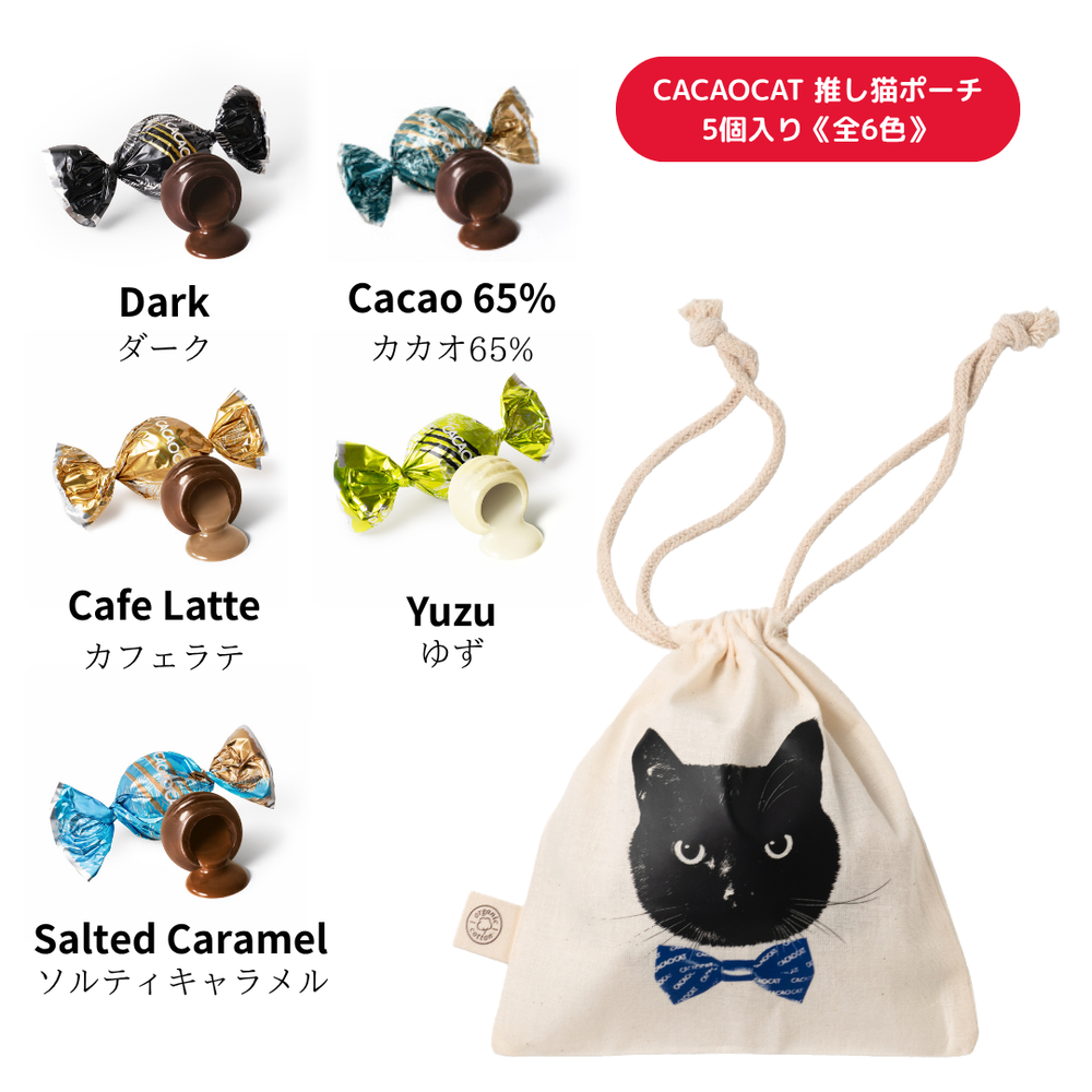 CACAOCAT 推し猫ポーチ 5個入り ｜DADACA Online Store
