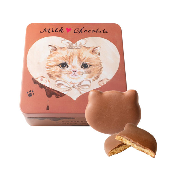 こねこのこねこねクッキー缶  Milk chocolate